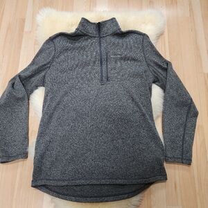 Gray Quarter-Zip Pullover